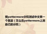 搜pottermore分院測試中文第一個就是（怎么在pottermore上測自己的分院）