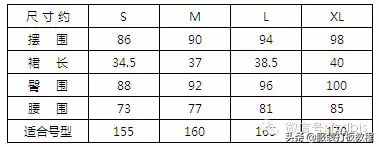 服裝的加放松量尺碼對照表才智服裝制版總結(jié)