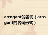 arrogant的名詞（arrogant的名詞形式）