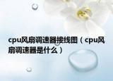 cpu風扇調(diào)速器接線圖（cpu風扇調(diào)速器是什么）