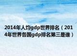 2014年人均gdp世界排名（2014年世界各國gdp排名第三是誰）