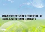 誰知道近期小黃飛在斯卡拉演出時間（哈爾濱斯卡拉小黃飛都什么時候在?）