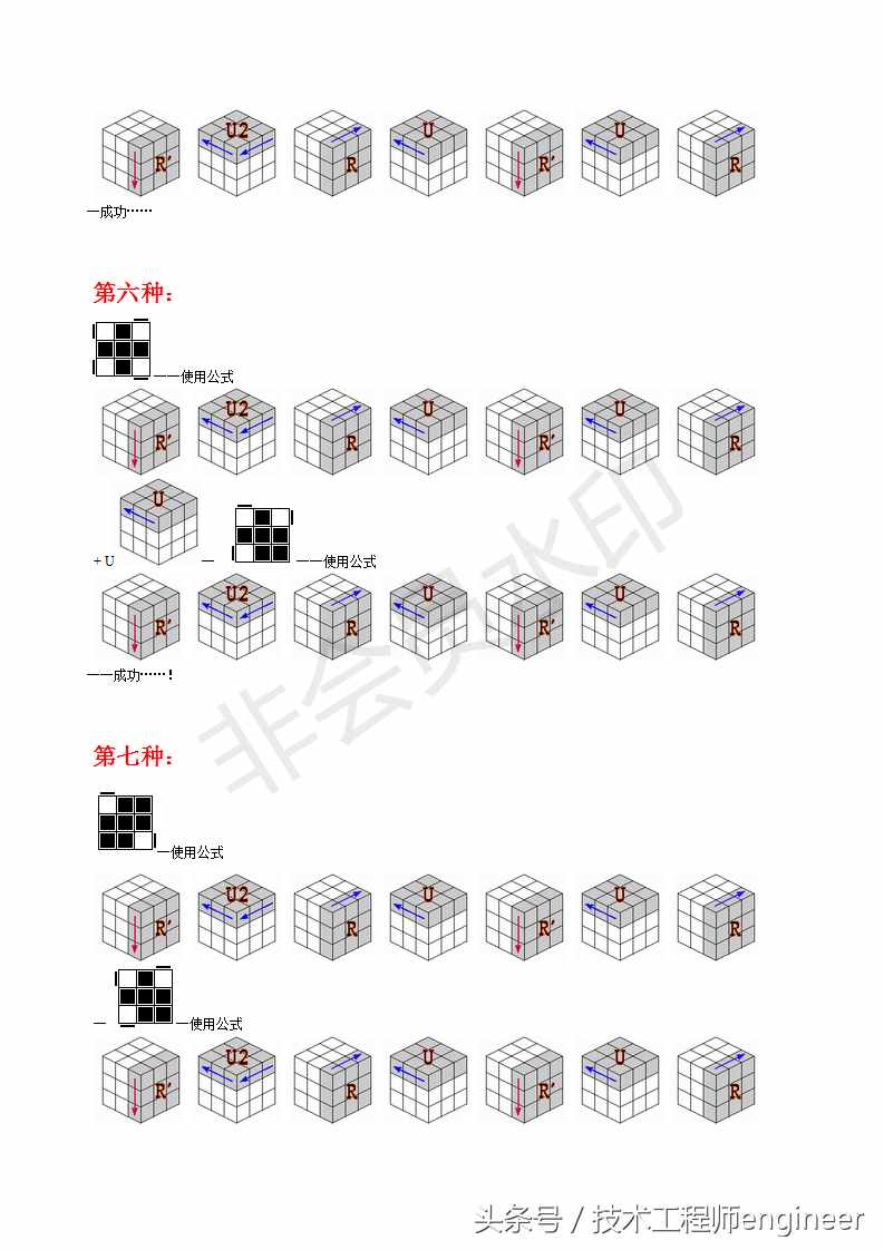 簡單易學(xué)的還原魔方的常用口訣公式及圖解