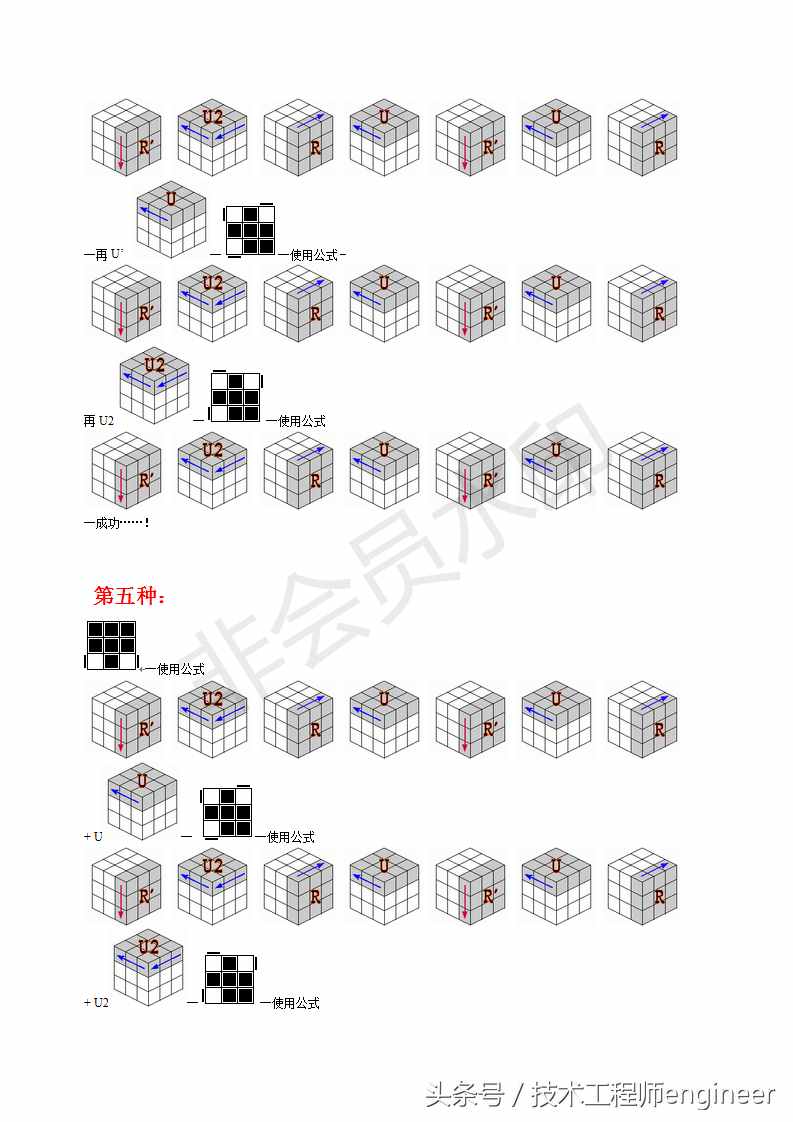 簡單易學(xué)的還原魔方的常用口訣公式及圖解