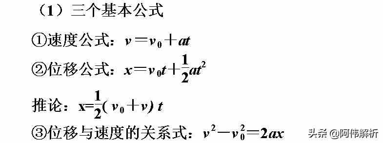 勻變速直線運動三大規(guī)律總結(jié)，復(fù)習(xí)必看