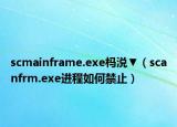 scmainframe.exe榪涚▼（scanfrm.exe進(jìn)程如何禁止）