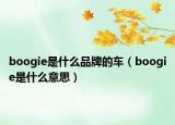 boogie是什么品牌的車（boogie是什么意思）