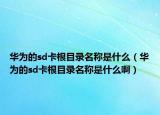 華為的sd卡根目錄名稱是什么（華為的sd卡根目錄名稱是什么?。? /></span></a>
                        <h2><a href=