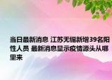 當日最新消息 江蘇無錫新增39名陽性人員 最新消息顯示疫情源頭從哪里來