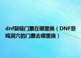 dnf裂縫門(mén)票在哪里換（DNF悲鳴洞穴的門(mén)票去哪里換）