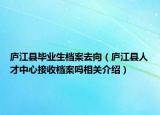 廬江縣畢業(yè)生檔案去向（廬江縣人才中心接收檔案嗎相關介紹）