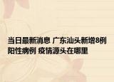 當(dāng)日最新消息 廣東汕頭新增8例陽性病例 疫情源頭在哪里