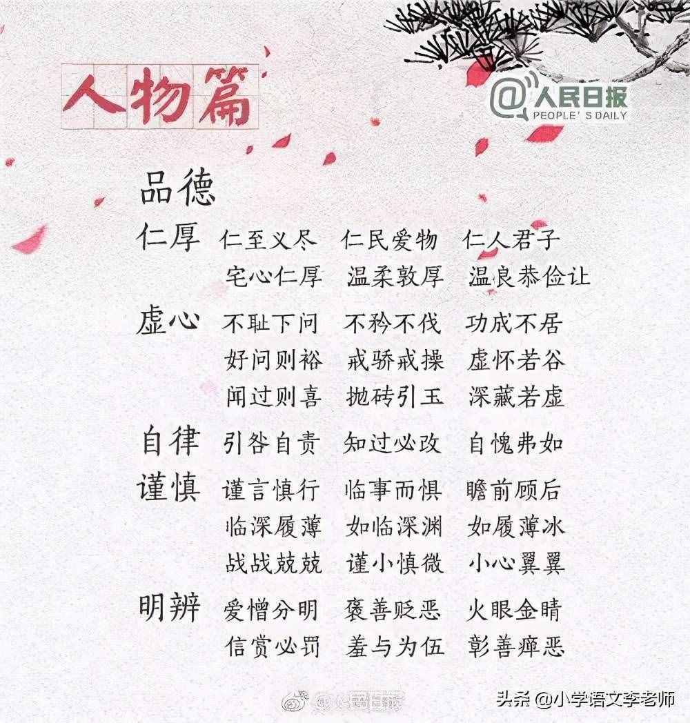 270個(gè)常用的四字詞語(yǔ)，暑假讓孩子積累，寫(xiě)出好作文不再難