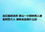 當(dāng)日最新消息 唐山一小樹林兩人被害刑警介入 遇難者是做什么的