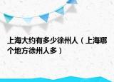 上海大約有多少徐州人（上海哪個(gè)地方徐州人多）