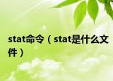 stat命令（stat是什么文件）