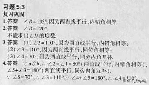 七年級(jí)數(shù)學(xué)下冊(cè)課本教材課后練習(xí)答案