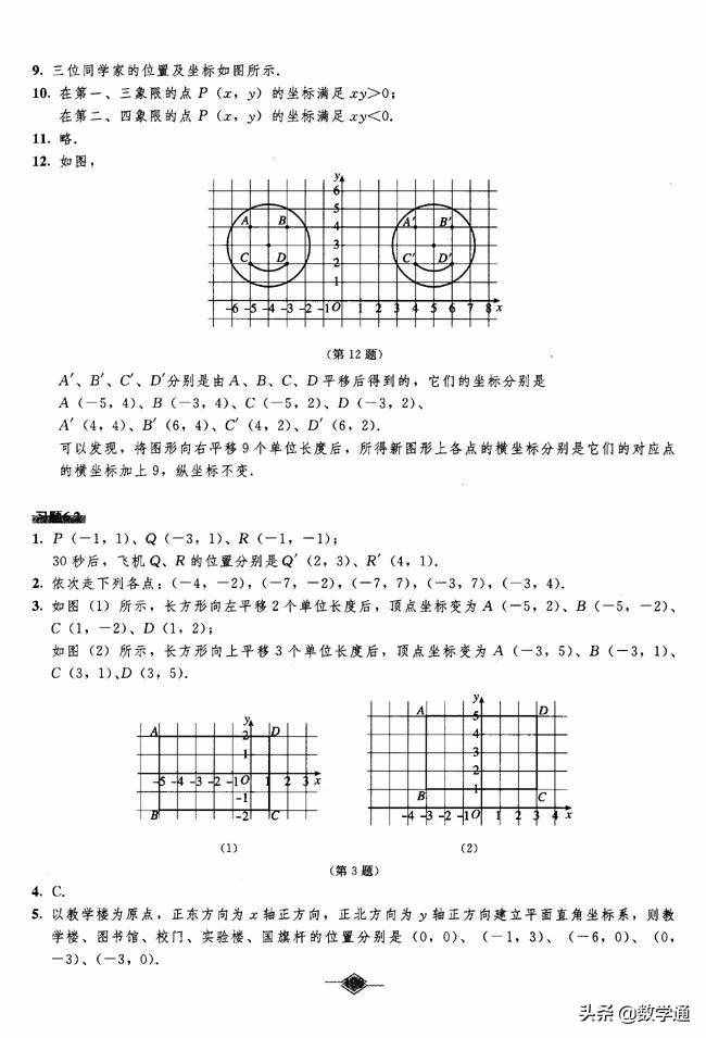 七年級(jí)數(shù)學(xué)下冊(cè)課本教材課后練習(xí)答案