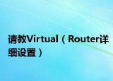 請教Virtual（Router詳細設置）