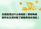 吳倩蓮演過什么電視?。遣侩娨晞≈信餮萁忻袅速桓S海冰演的）