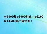 m6000和p5000對比（p6100與T4500哪個更優(yōu)秀）