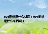 eva泡棉是什么材質(zhì)（eva泡棉是什么東西啊）