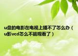 u盤(pán)的電影在電視上播不了怎么辦（u影vcd怎么不能觀看了）