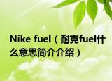 Nike fuel（耐克fuel什么意思簡介介紹）