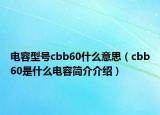 電容型號(hào)cbb60什么意思（cbb60是什么電容簡(jiǎn)介介紹）