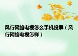 風(fēng)行網(wǎng)絡(luò)電視怎么手機(jī)投屏（風(fēng)行網(wǎng)絡(luò)電視怎樣）