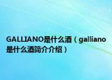 GALLIANO是什么酒（galliano是什么酒簡介介紹）