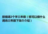 掠組詞2個字三年級（掠可以組什么詞語三年級下簡介介紹）