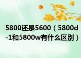 5800還是5600（5800d-1和5800w有什么區(qū)別）