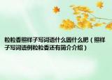 粒粒香照樣子寫詞語什么圓什么肥（照樣子寫詞語例粒粒香還有簡(jiǎn)介介紹）