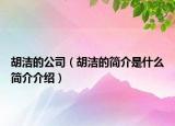 胡潔的公司（胡潔的簡介是什么簡介介紹）