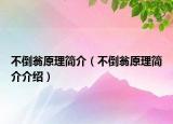 不倒翁原理簡介（不倒翁原理簡介介紹）