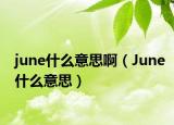 june什么意思?。↗une什么意思）