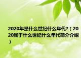 2020年是什么世紀(jì)什么年代?（2020屬于什么世紀(jì)什么年代簡介介紹）