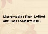 Macromedia（Flash 8.0和Adobe Flash CS4有什么區(qū)別）