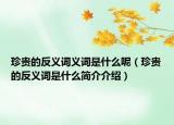 珍貴的反義詞義詞是什么呢（珍貴的反義詞是什么簡介介紹）