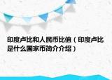 印度盧比和人民幣比值（印度盧比是什么國家?guī)藕喗榻榻B）