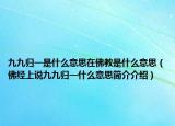 九九歸一是什么意思在佛教是什么意思（佛經(jīng)上說(shuō)九九歸一什么意思簡(jiǎn)介介紹）