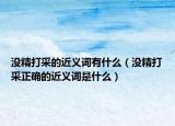 沒精打采的近義詞有什么（沒精打采正確的近義詞是什么）