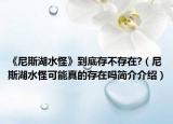 《尼斯湖水怪》到底存不存在?（尼斯湖水怪可能真的存在嗎簡(jiǎn)介介紹）