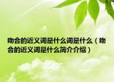 吻合的近義詞是什么詞是什么（吻合的近義詞是什么簡介介紹）