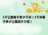 1千公里等于多少千米（1千米等于多少公里簡介介紹）