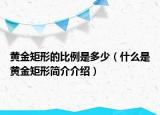 黃金矩形的比例是多少（什么是黃金矩形簡介介紹）