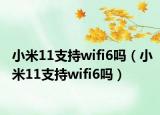 小米11支持wifi6嗎（小米11支持wifi6嗎）