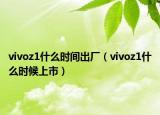 vivoz1什么時間出廠（vivoz1什么時候上市）