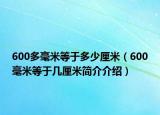 600多毫米等于多少厘米（600毫米等于幾厘米簡(jiǎn)介介紹）